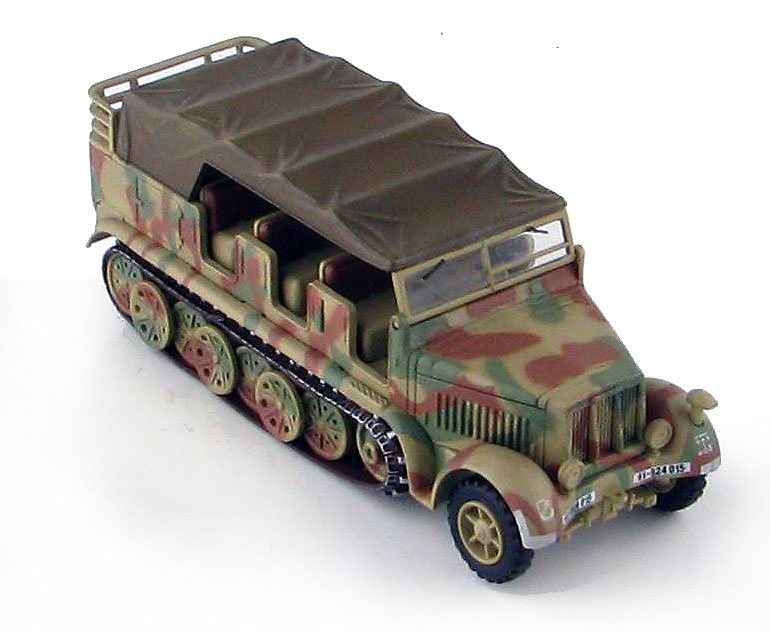 Sd.Kfz. 7, German 8 Ton Half Truck, SS-924015, WWII, 1:72, Hobby Master 