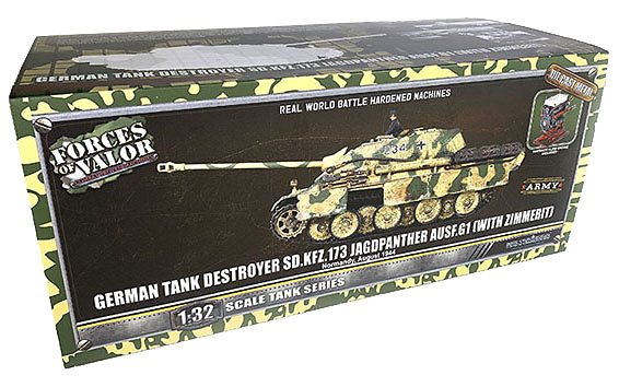 Sd.Kfz.173 Jagdpanther Ausf.G1 (With Zimmerit), Battle of Normandy, 1944, 1:32, Forces of Valor 