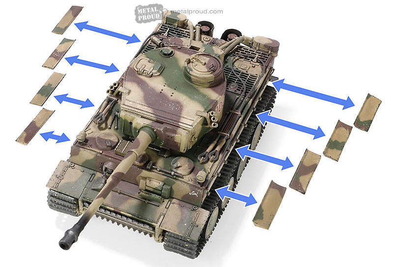 Sd.Kfz.181 PzKpfw VI Tiger Ausf. E heavy tank Tiger I (Early production), 1:32, Forces of Valor 