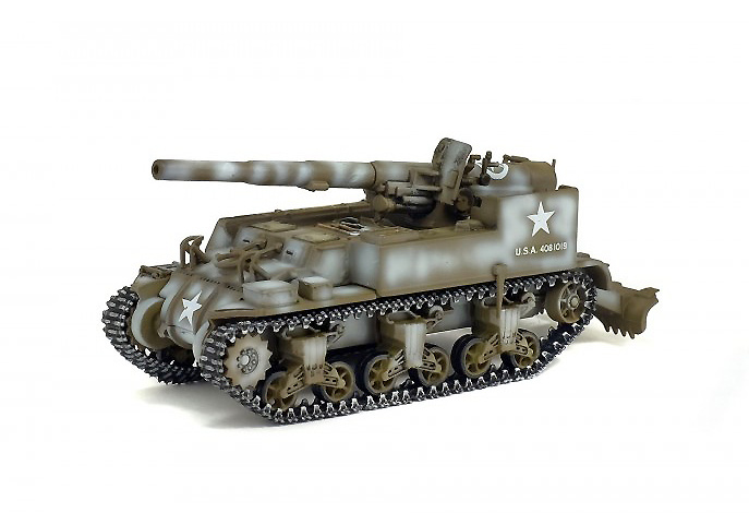 Self-propelled GMC, M12, 155 mm, France, 1944, 1:72, Solido 