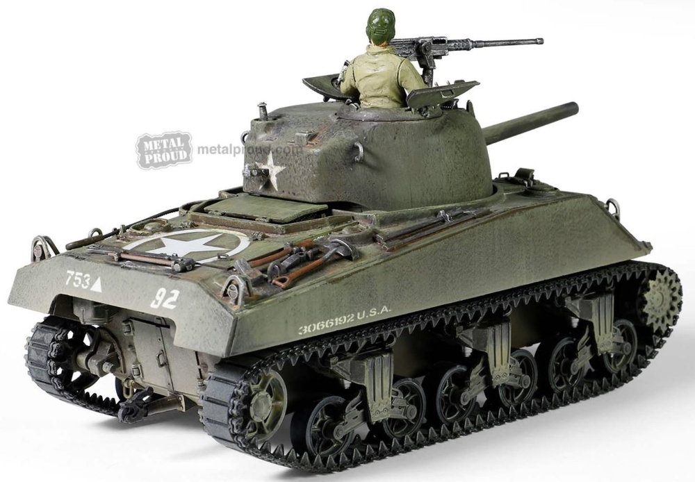 Sherman M4 (75) 753th Tank Battalion, Gustav Line, Italy 1944, 1:32, Forces of Valor 