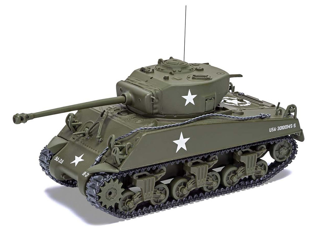 Sherman M4 A3 (Late), US Army, Luxembourg 1944, 1:50, Corgi 