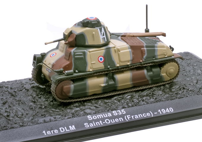 Somua S35, 1ere DLM, Saint-Ouen (France), 1940, 1:72, Altaya 