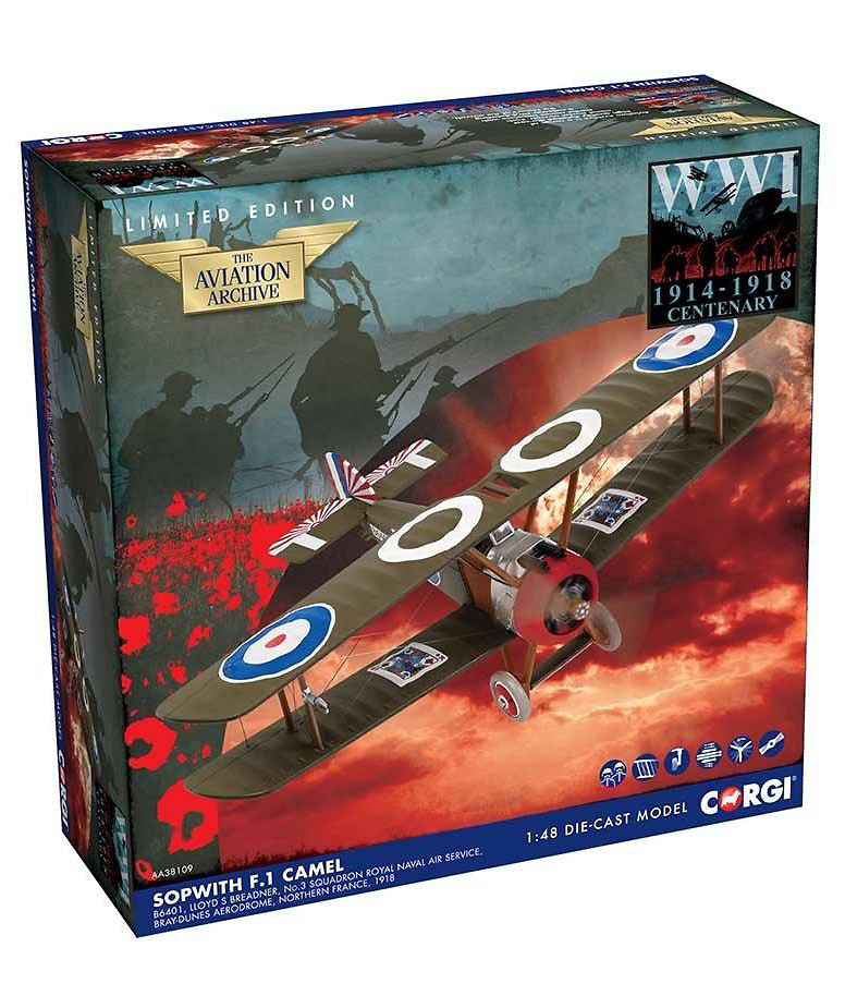 Sopwith F.1 Camel B6401 No.3 Squadron RNAS, France, 1918, 1:48, Corgi 