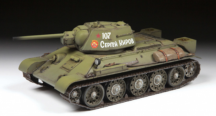 Soviet medium tank T-34/76 mod. 1942, 1:35, Zvezda 