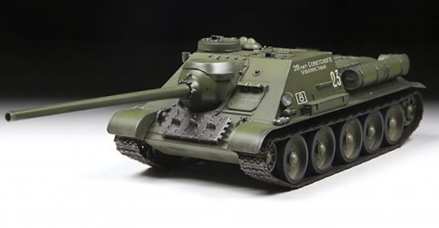 Soviet tank destroyer SU-100, 1:35, Zvezda 