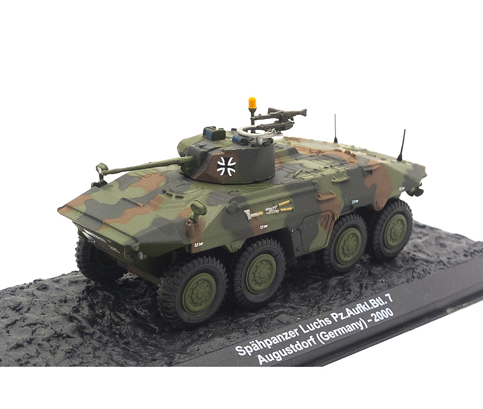 Spähpanzer Luchs Pz.AufrL.Btl. 7 Augustdorf, Germany, 2000, 1:72, Altaya 