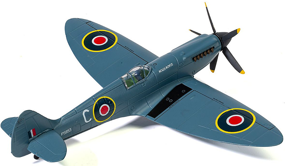 Spitfire PR.XIX, G-RRGN PS853, Rolls Royce Heritage Hangar, 1:72, Corgi 