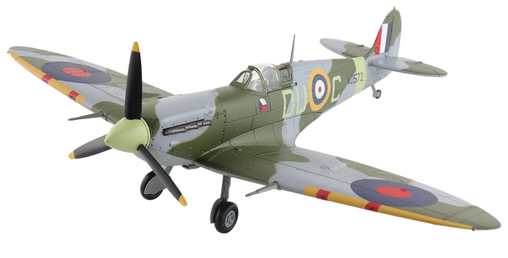 Spitfire Vb, AD572, F/O Frantisek Perina, No. 312 Sqn., spring 1942, 1:48, Hobby Master 