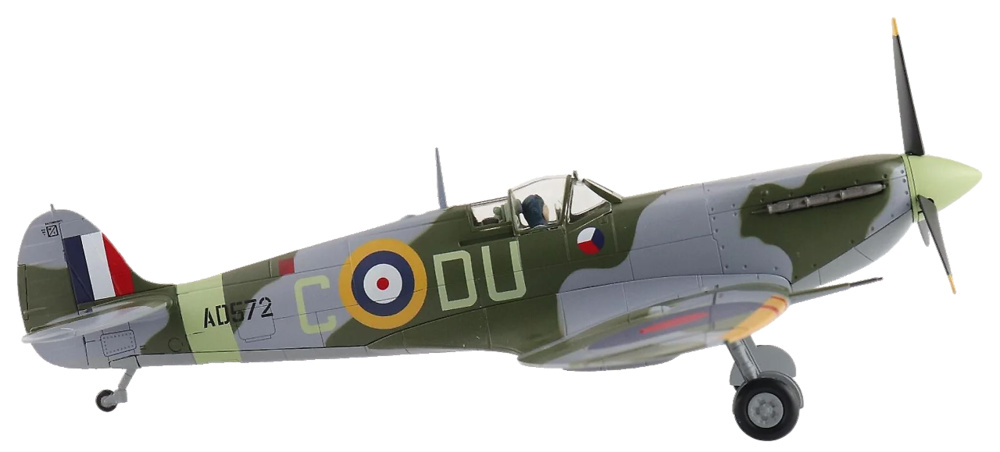 Spitfire Vb, AD572, F/O Frantisek Perina, No. 312 Sqn., spring 1942, 1:48, Hobby Master 