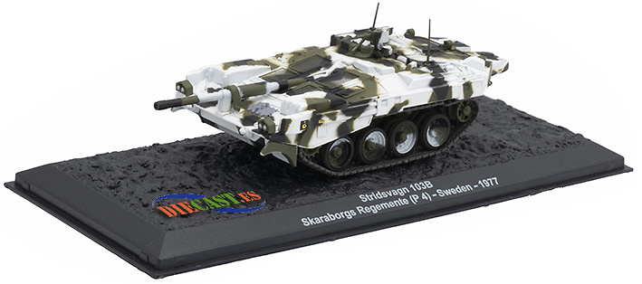 Stridsvagn 103B, Skaraborgs Reg. (P4), Swedish MBT, 1977, 1:72, Altaya 