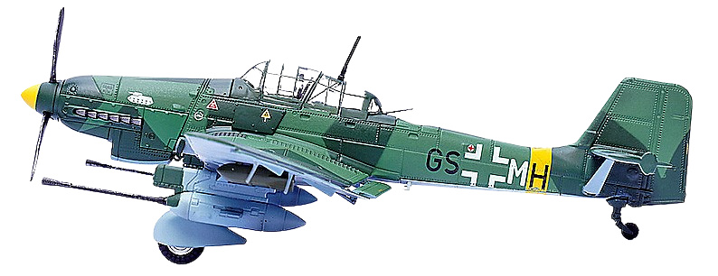 Stuka Ju-87G1 10.(PZ)/SG 1 GS+MH June 1944 - Dubno, Ukraine, 1:72, Panzerkampf 