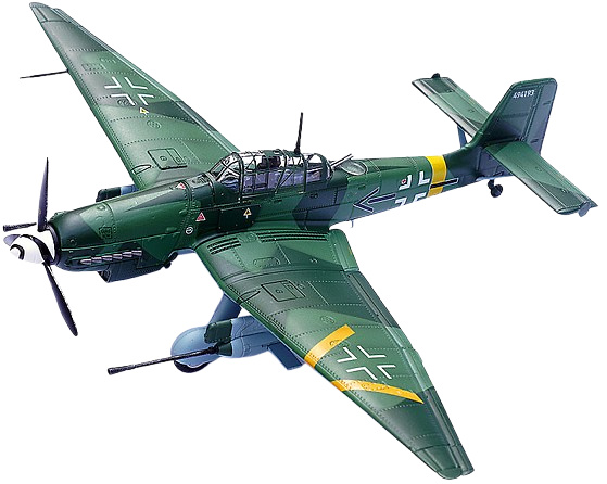 Stuka Ju-87G2 10.(PZ)/SG 2 Immelmann W.Nr.494193 (Oberst Hans-Ulrich Rudel), 1:72, Panzerkampf 