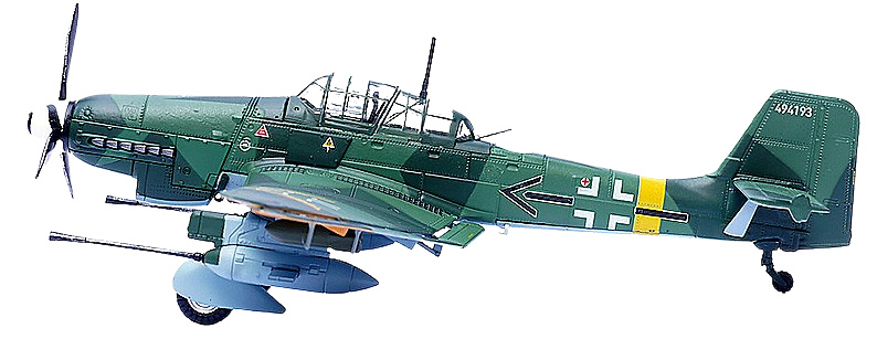 Stuka Ju-87G2 10.(PZ)/SG 2 Immelmann W.Nr.494193 (Oberst Hans-Ulrich Rudel), 1:72, Panzerkampf 