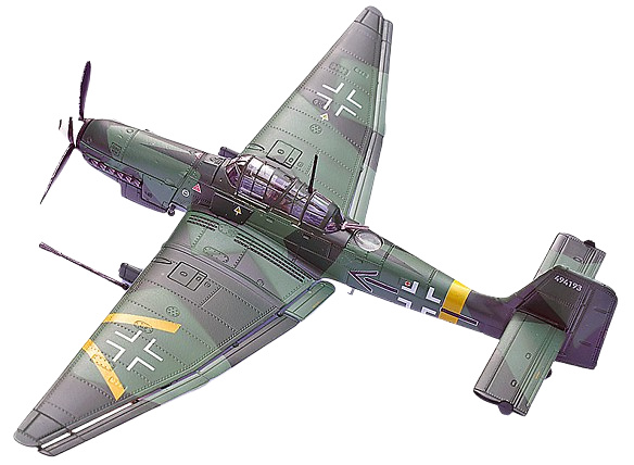 Stuka Ju-87G2 10.(PZ)/SG 2 Immelmann W.Nr.494193 (Oberst Hans-Ulrich Rudel), 1:72, Panzerkampf 