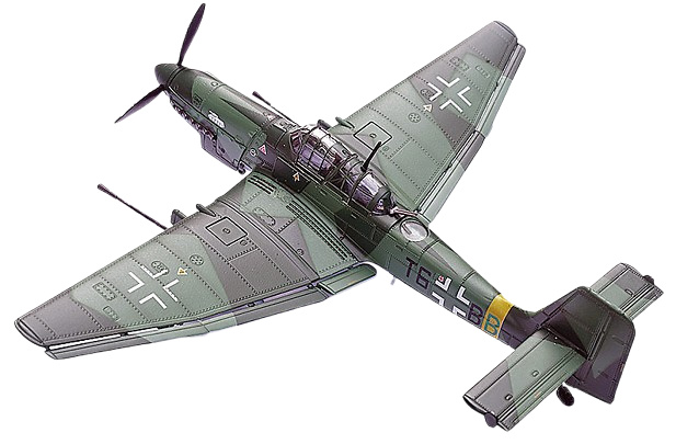 Stuka Ju-87G2 10.(PZ)/SG 2 Immelmann W.Nr.494193 (Oberst Hans-Ulrich Rudel), 1:72, Panzerkampf 