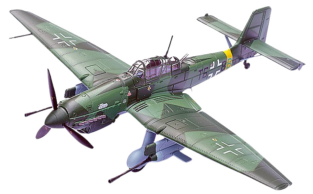 Stuka Ju-87G2 10.(PZ)/SG 2 Immelmann W.Nr.494193 (Oberst Hans-Ulrich Rudel), 1:72, Panzerkampf 