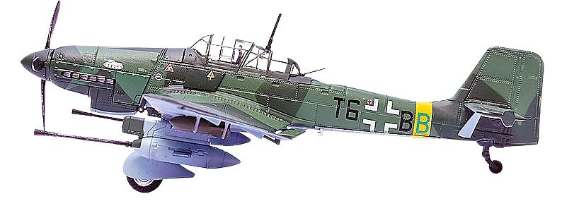 Stuka Ju-87G2 10.(PZ)/SG 2 Immelmann W.Nr.494193 (Oberst Hans-Ulrich Rudel), 1:72, Panzerkampf 