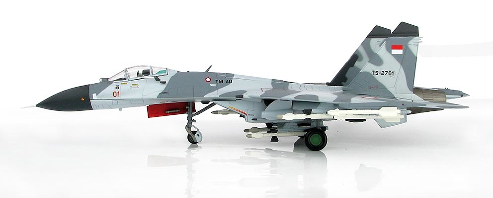 Su-27SK Flanker B TS-2701, 11th Squadron, Indonesian Air Force, 2003, 1:72, Hobby Master 