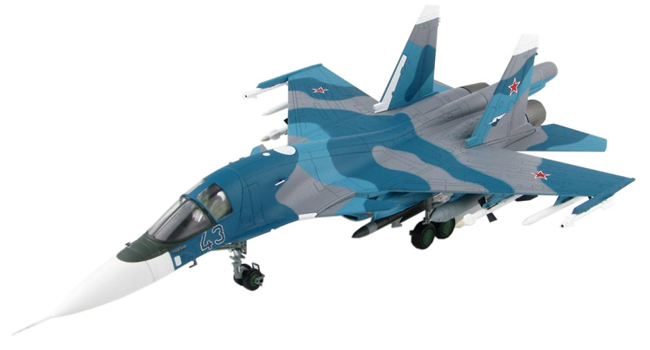 Su-34 (T-10B-2) Second Prototype Blue 43, Russian Air Force, Akhtubinsk, 1993, 1:72, Hobby Master 