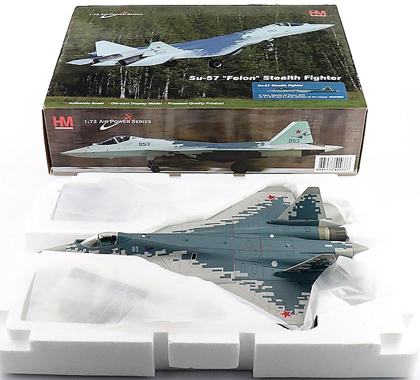 Su-57 Felon, Russian Air Force, Blue 01, Russia, 2019, 1:72, Hobby Master 