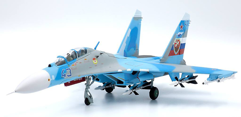 Sukhoi SU-27UB Flanker-C, 54th Kerchenskiy GvIAP, Blue 43, Russian Air Forces, 1:72, JC Wings 