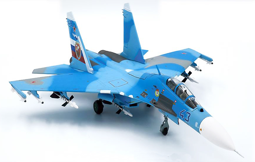 Sukhoi SU-27UB Flanker-C, 54th Kerchenskiy GvIAP, Blue 43, Russian Air Forces, 1:72, JC Wings 