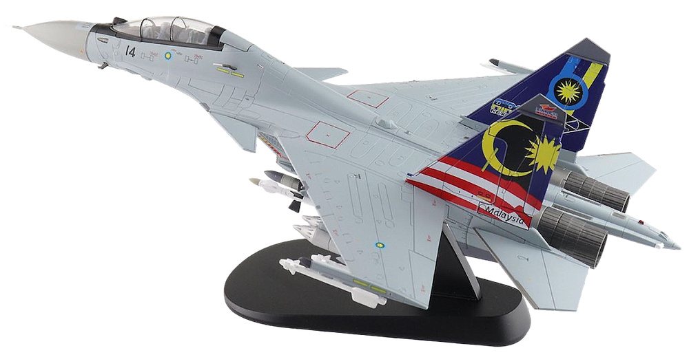 Sukhoi SU30MKM Flanker M52-14, TUDM, LIMA 2013 Malaysia, 1:72, Hobby Master 