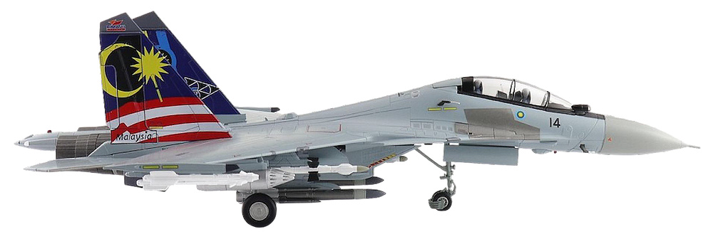 Sukhoi SU30MKM Flanker M52-14, TUDM, LIMA 2013 Malaysia, 1:72, Hobby Master 