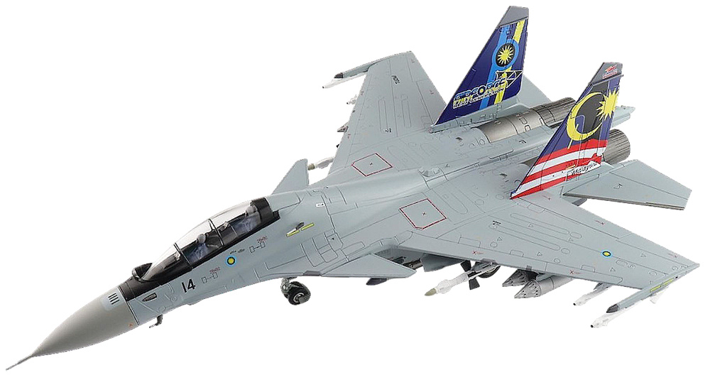 Sukhoi SU30MKM Flanker M52-14, TUDM, LIMA 2013 Malaysia, 1:72, Hobby Master 