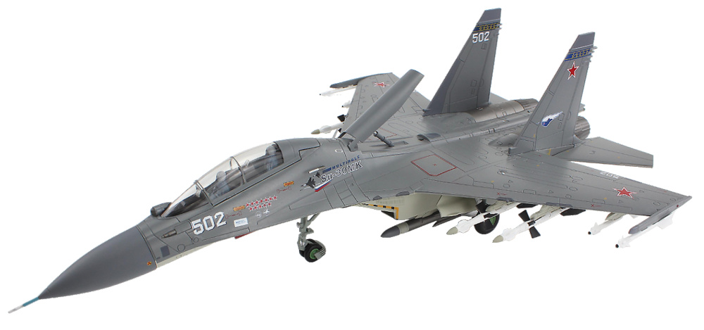 Sukhoi SU30Mk multi-role fighter 502, Russian Air Force, 2011, 1:72, Hobby Master 