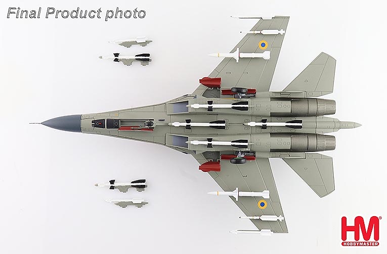 Sukhoi Su-27 Flanker-B, Ukrainian Air Force, Ukraine, 2023, 1:72, Hobby  Master