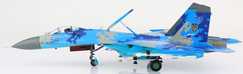 Sukhoi Su-27 Flanker-B ,Ukrainian Air Force, Blue 58, Ukraine, 2016, 1:72, Hobby Master 