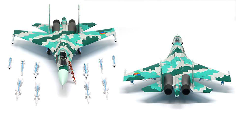 Sukhoi Su-27 Flanker Eritrean Air Force 2010, 1:72, JC Wings 