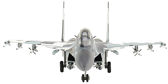 Sukhoi Su-30MK Flanker-C, Blue 02, Fuerza Aérea Rusa, Moscow 2009, 1:72, Hobby Master 