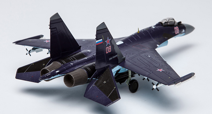 Sukhoi Su-35, Russian Air Force, Purple color scheme, 1:72, Air Force One 