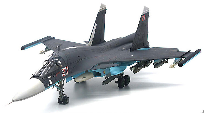 Sukhoi Su34 Fullback Russian Air Force, 27 red, Khmeimim A.B., Siria, 2015, 1:72, JC Wings 