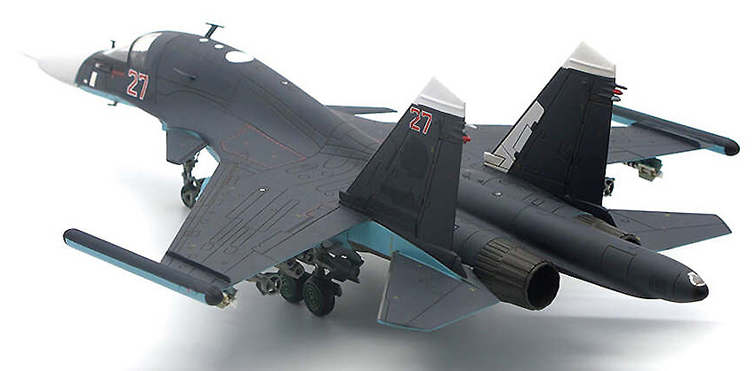 Sukhoi Su34 Fullback Russian Air Force, 27 red, Khmeimim A.B., Siria, 2015, 1:72, JC Wings 