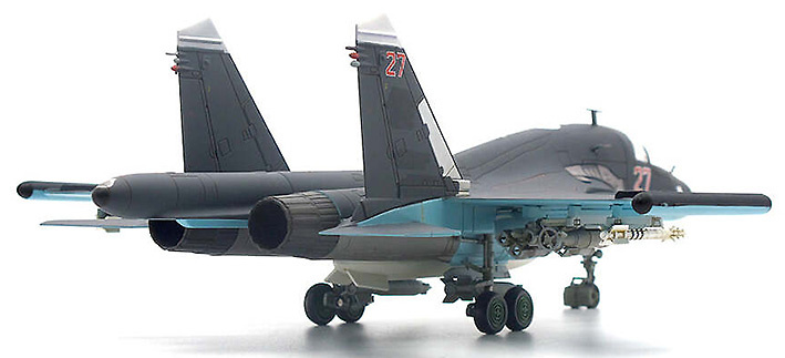 Sukhoi Su34 Fullback Russian Air Force, 27 red, Khmeimim A.B., Siria, 2015, 1:72, JC Wings 