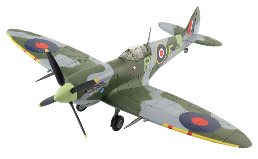 Supermarine Spitfire Mk IX RAF No.313 Sqn, MK694, Jaroslav Dobrovolny, October 1944, 1:48, Hobby Master 