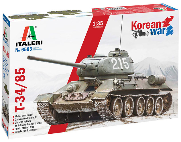 T-34/85 Korean War, 1:35, Italeri 