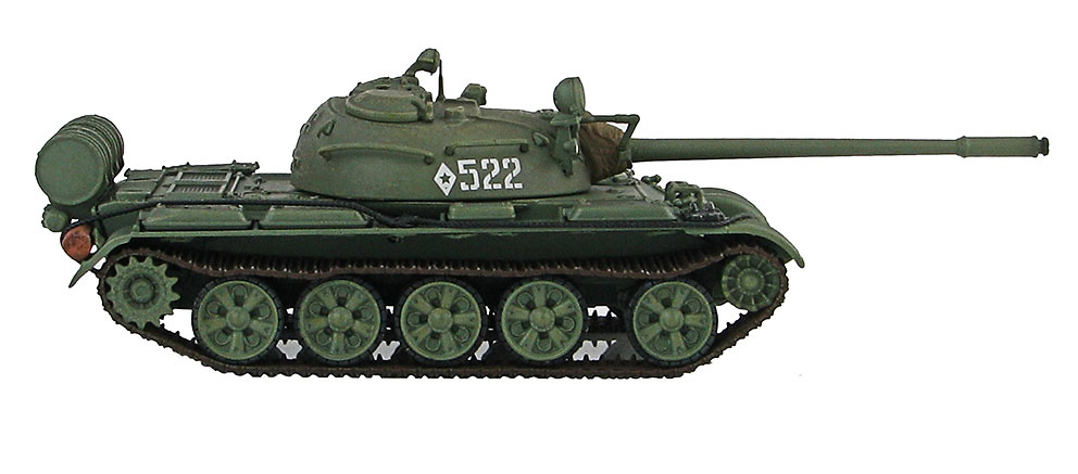 T-55 Soviet Medium Tank, # 522, 70s, 1:72, Hobby Master 