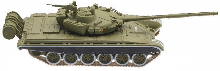 T-72, Soviet tank, 1973, 1:72, DeAgostini 