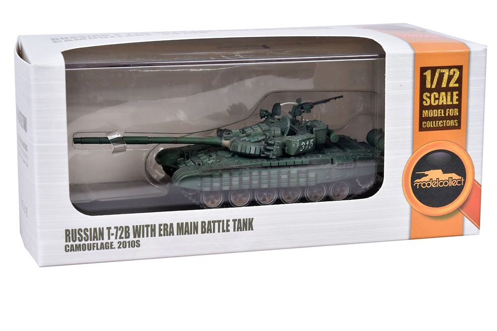 T-72B with Active Reactive Shielding (ERA), 2010, 1:72, Modelcollect 