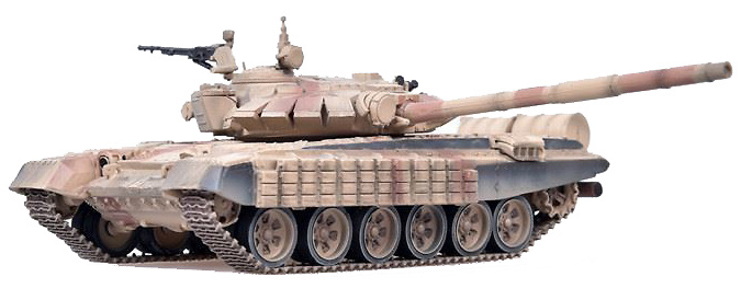 T-72BM with Kontakt-1 (reactive armor), Syrian War, Aleppo, 2016, 1:72, Modelcollect 