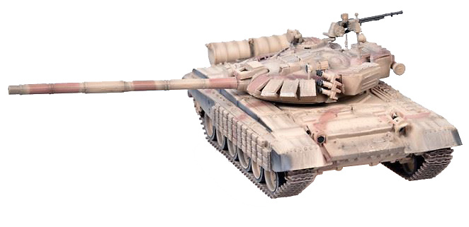 T-72BM with Kontakt-1 (reactive armor), Syrian War, Aleppo, 2016, 1:72, Modelcollect 