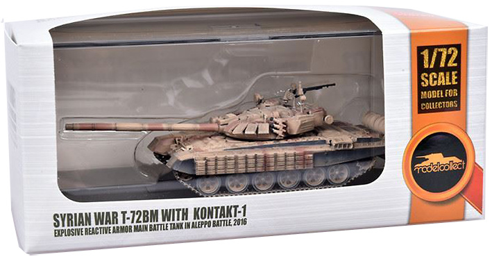 T-72BM with Kontakt-1 (reactive armor), Syrian War, Aleppo, 2016, 1:72, Modelcollect 