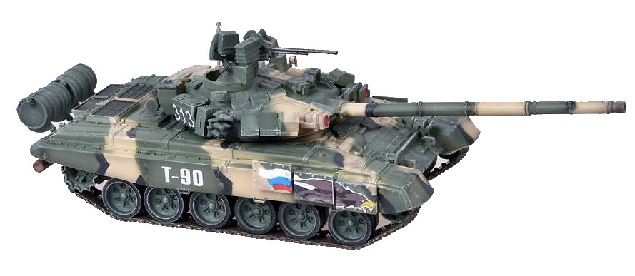 T-90 main battle tank, 38 Institute for Scientific Research and Military Tests in Kubinka, 1:72, Modelcollect 