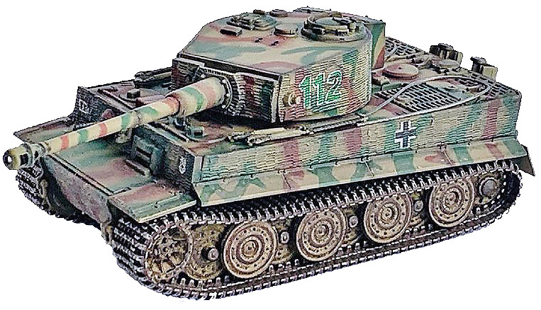 Tiger I Late Production w/Zimmerit, 1./s.Pz.Abt. 101, Normandy 1944, 1/72, Dragon Armor 