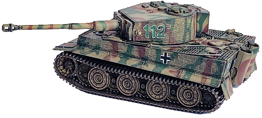 Tiger I Late Production w/Zimmerit, 1./s.Pz.Abt. 101, Normandy 1944, 1/72, Dragon Armor 